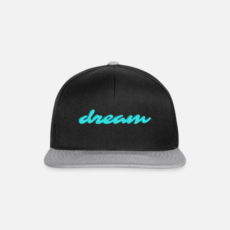 verträumt - Snapback Cap - Schwarz/Grau
