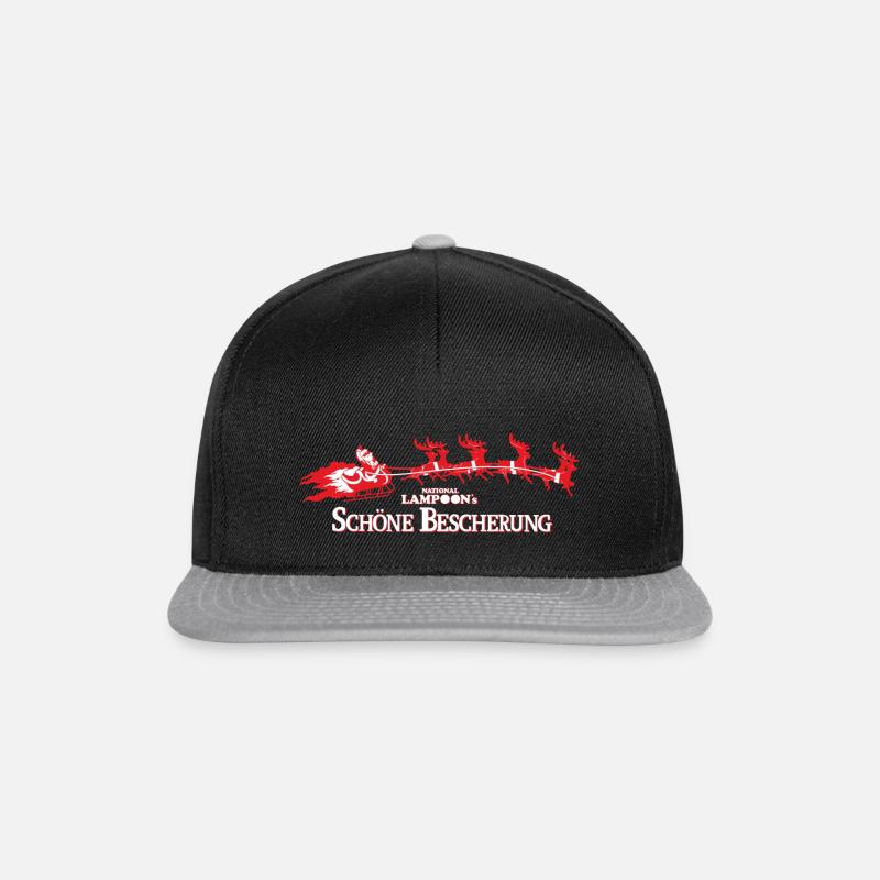 Schöne Bescherung Logo Mit Weihnachtsmann - Snapback Cap - Schwarz/Grau