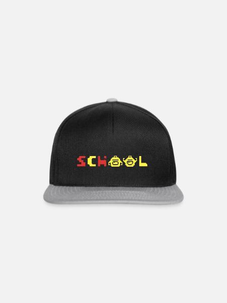 SCHULE ist cool - Snapback Cap - Schwarz/Grau