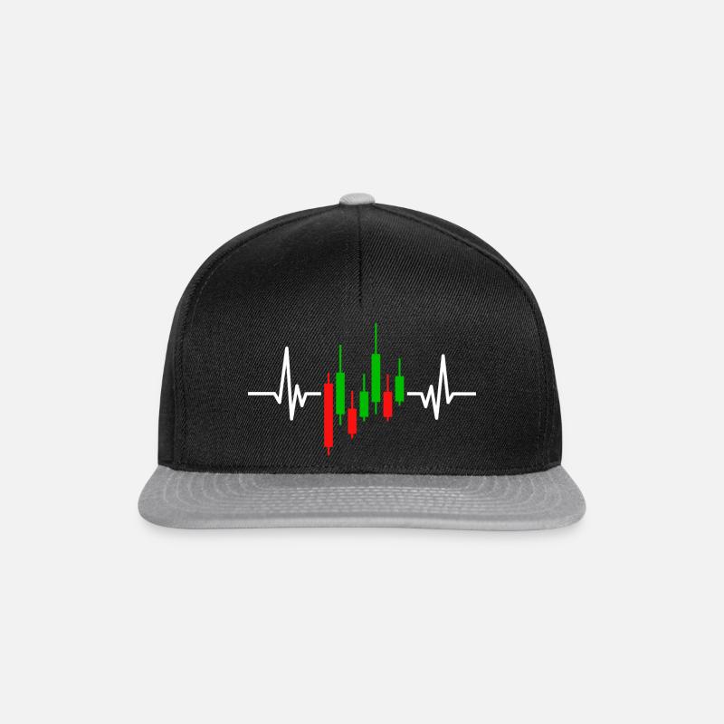 Forex-Trading-Herzschlag - Snapback Cap - Schwarz/Grau