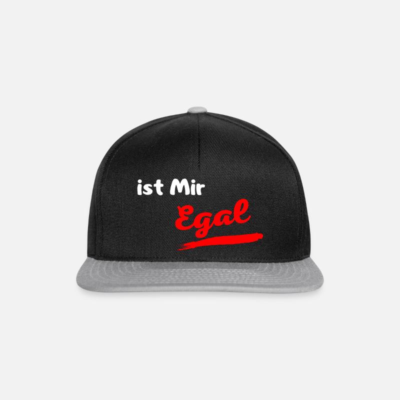 Ist mir Egal - Snapback Cap - Schwarz/Grau