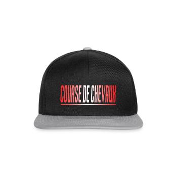 COURSE DE CHEVAUX CADEAU SPORT SUISSE - Casquette snapback - noir/gris - Devant