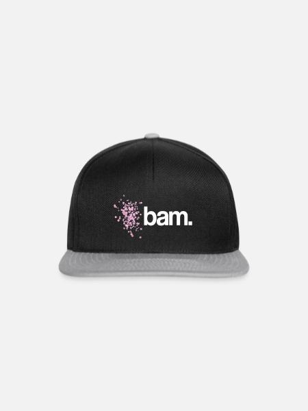 bam. - Snapback Cap - Schwarz/Grau