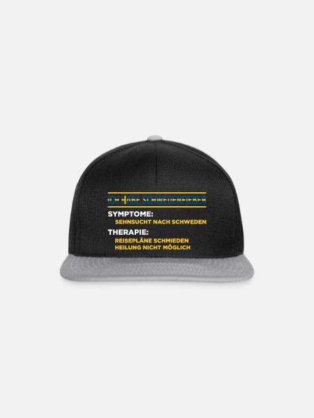 Ich Habe Schwedenfieber Symptome: Sehnsucht Nach S - Snapback Cap - Schwarz/Grau