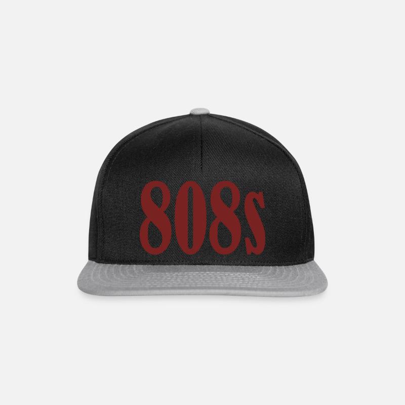 808s - Snapback Cap - Schwarz/Grau
