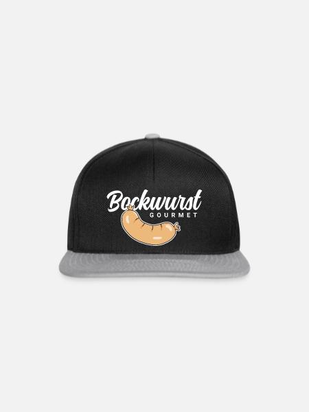 Bockwurst Gourmet - Snapback Cap - Schwarz/Grau