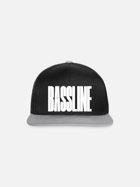 Fette Basslinienmusik - Snapback Cap - Schwarz/Grau