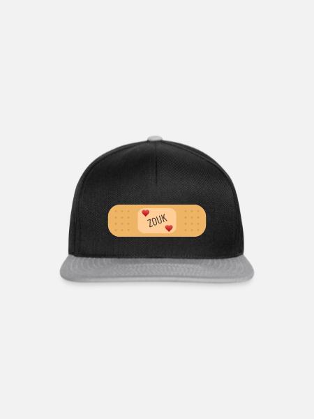 Zouk Pflaster - Snapback Cap - Schwarz/Grau
