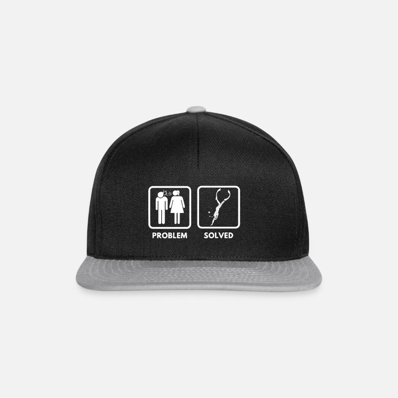Problem? Go Freediving! - Snapback Cap - Schwarz/Grau