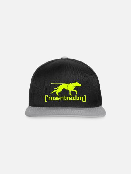 Mantrailing Lautschrift - Snapback Cap - Schwarz/Grau