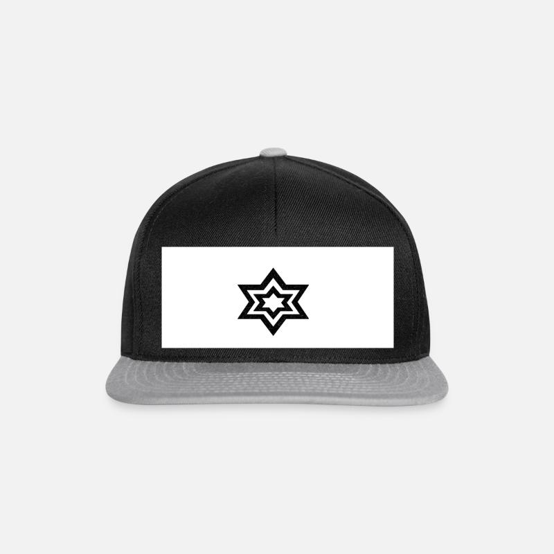 B&W - Snapback Cap - Schwarz/Grau