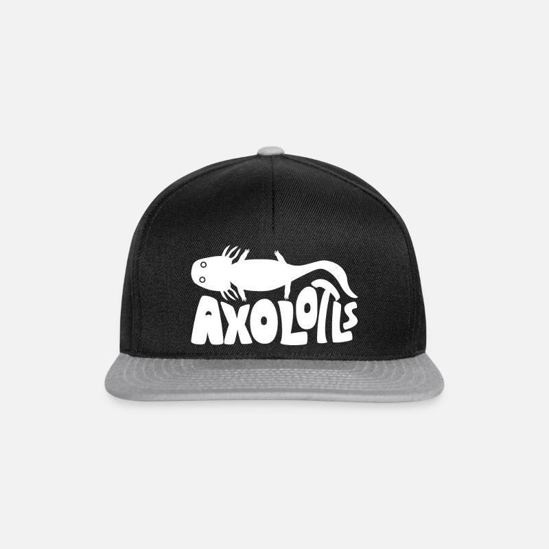 Axolotl - Snapback Cap - Schwarz/Grau
