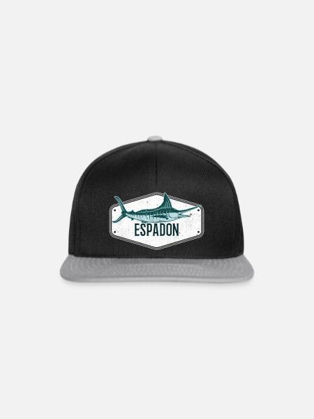 Schwertfisch Schwert - Snapback Cap - Schwarz/Grau