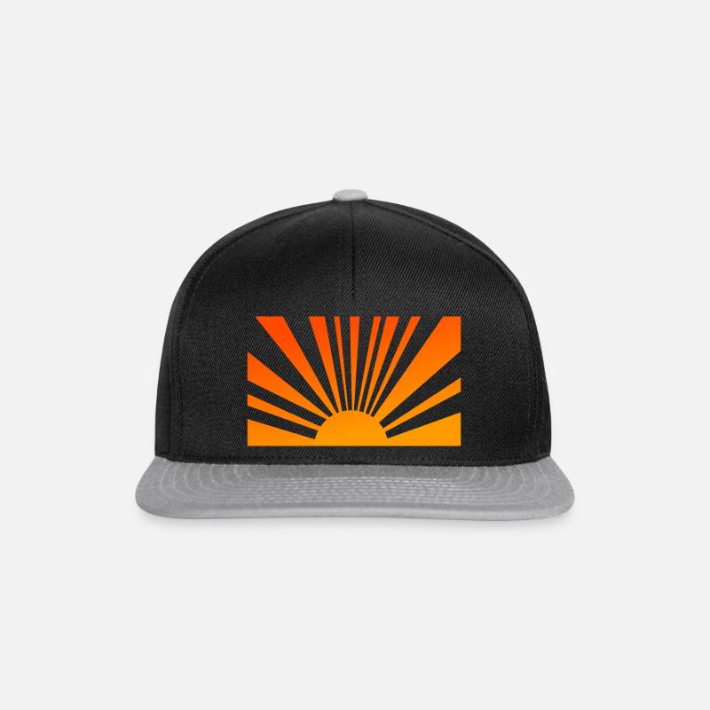 Sunshine Rays - Snapback Cap - Schwarz/Grau