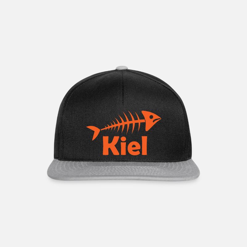 Fischgräte Kiel - Snapback Cap - Schwarz/Grau