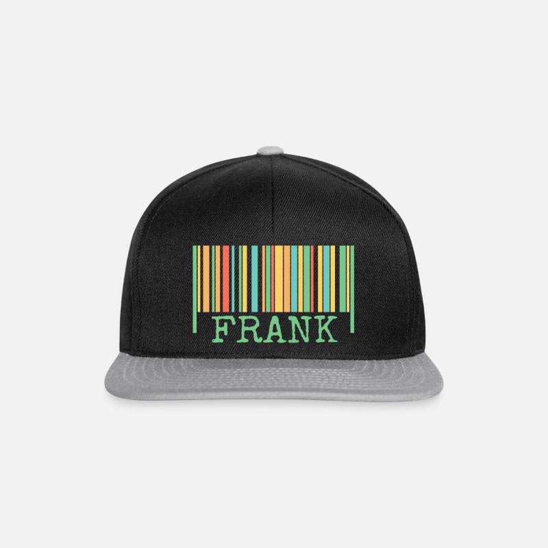Code-barres Frank - Casquette snapback - noir/gris