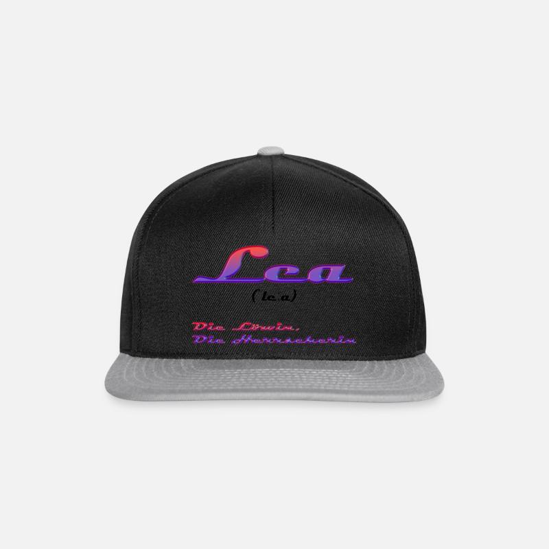 Lea - Snapback Cap - Schwarz/Grau