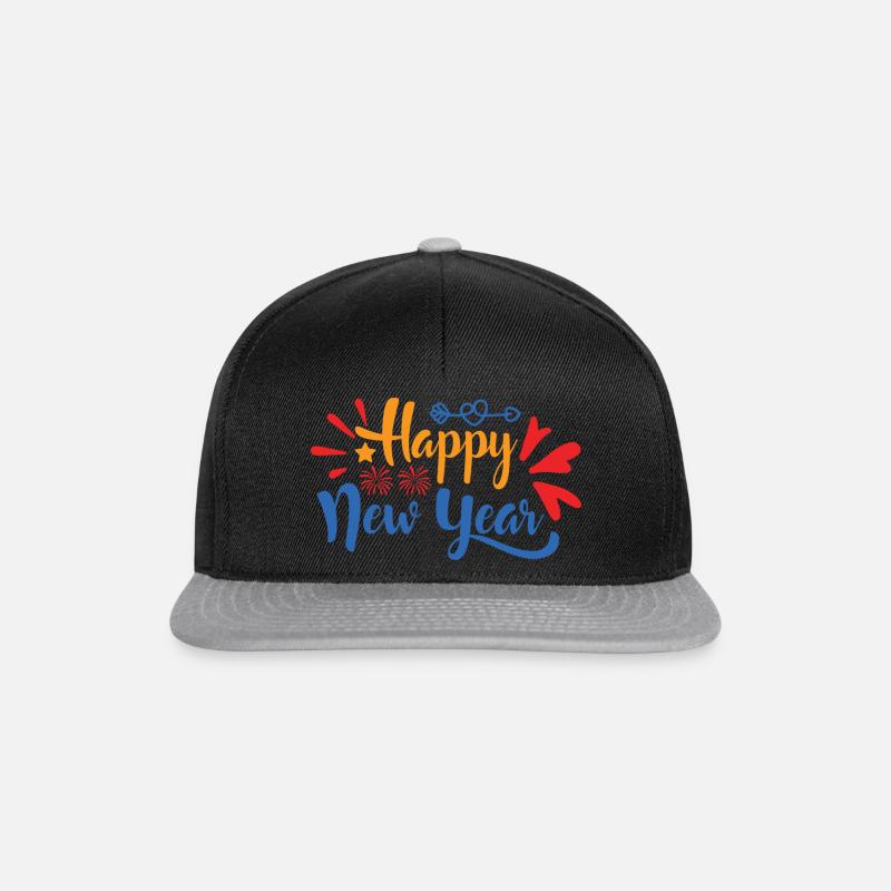Happy new year - Snapback Cap - Schwarz/Grau