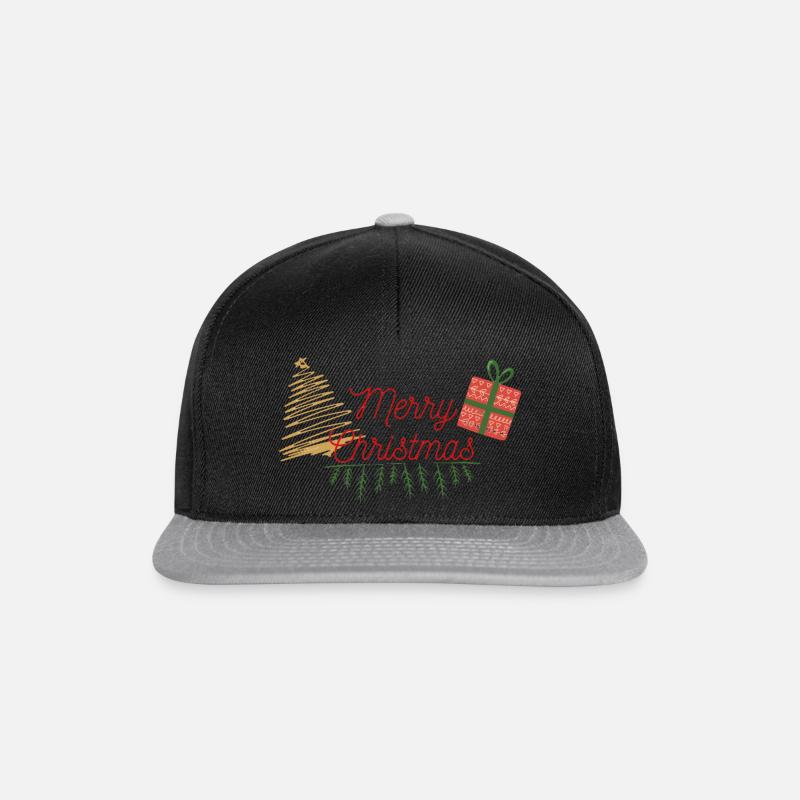 Merry Christmas - Snapback Cap - Schwarz/Grau
