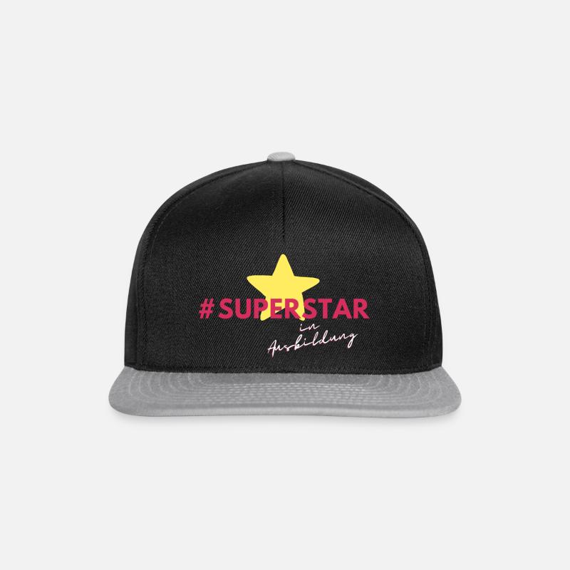 Superstar in Ausbildung - Snapback Cap - Schwarz/Grau