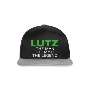 Lutz l’homme, le mythe, la légende - Casquette snapback - noir/gris - Devant