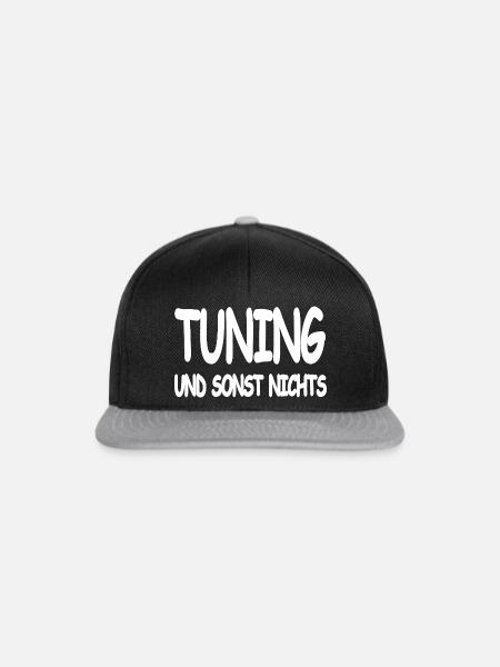 Tuning - Snapback Cap - Schwarz/Grau