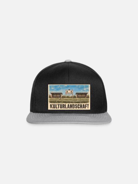 Fussball - Kulturlandschaft - Snapback Cap - Schwarz/Grau