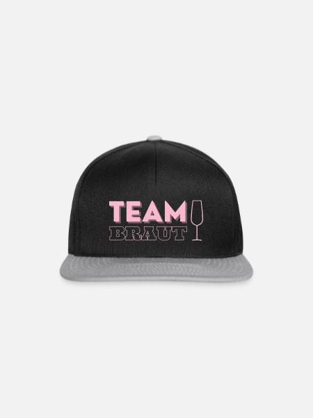 team braut - Snapback Cap - Schwarz/Grau