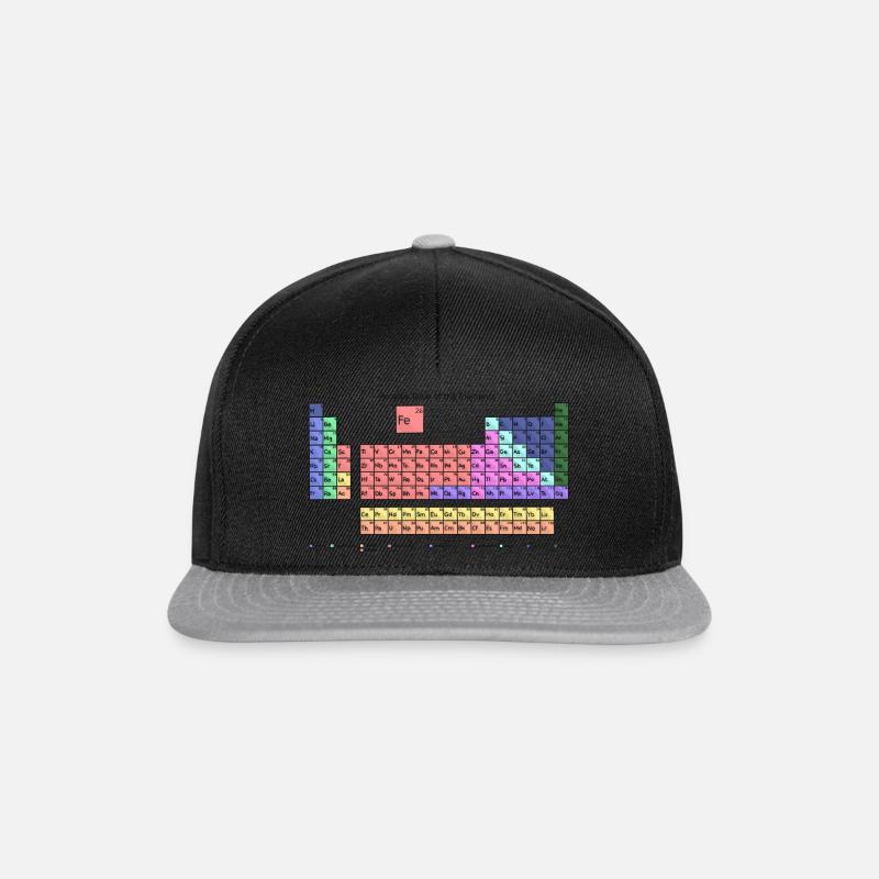 Periodic table chemistry - Snapback Cap - black/grey