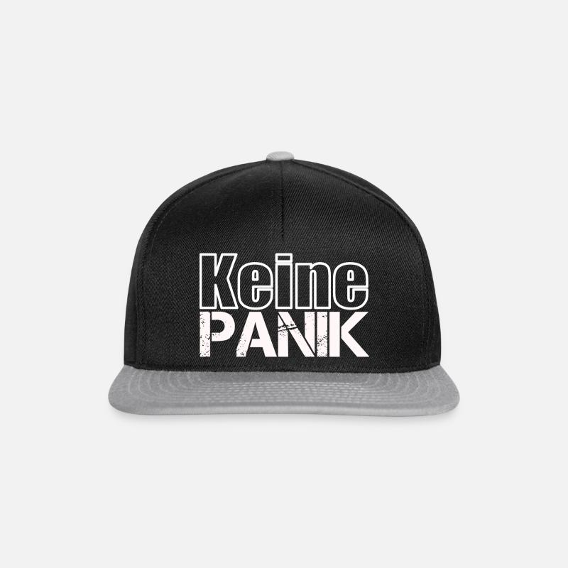 Keine Panik - Snapback Cap - Schwarz/Grau