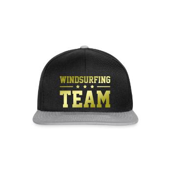 Windsurfing Team - Snapback Cap - Schwarz/Grau - Vorne
