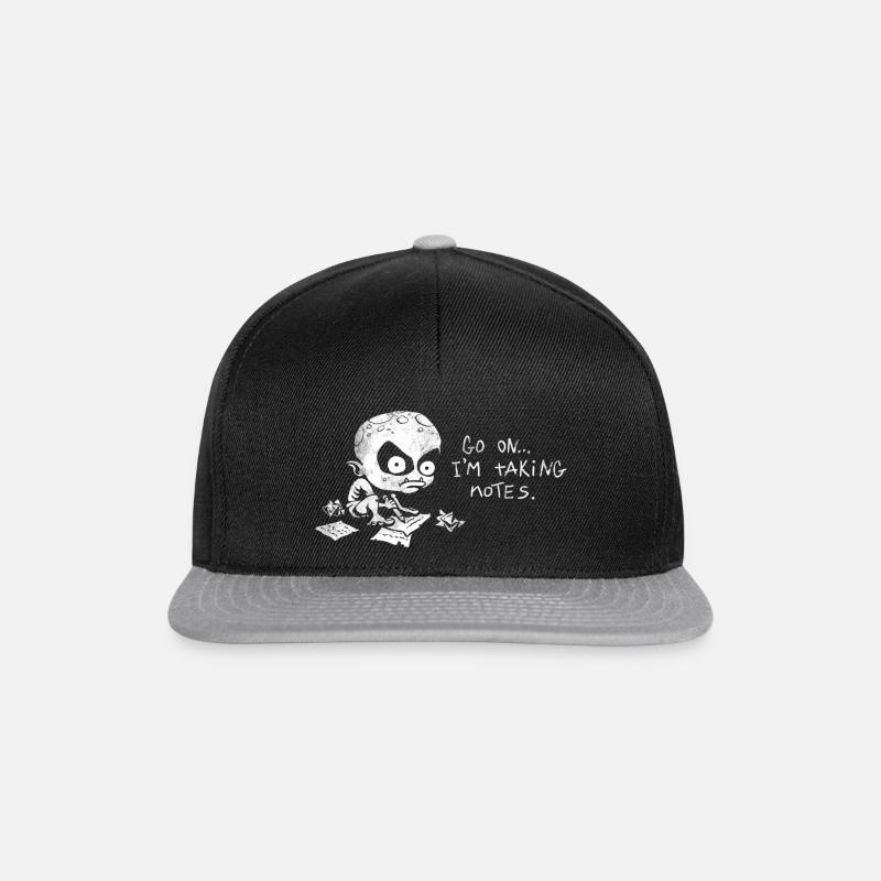 Ghoul Note (version blanche) - Casquette snapback - noir/gris