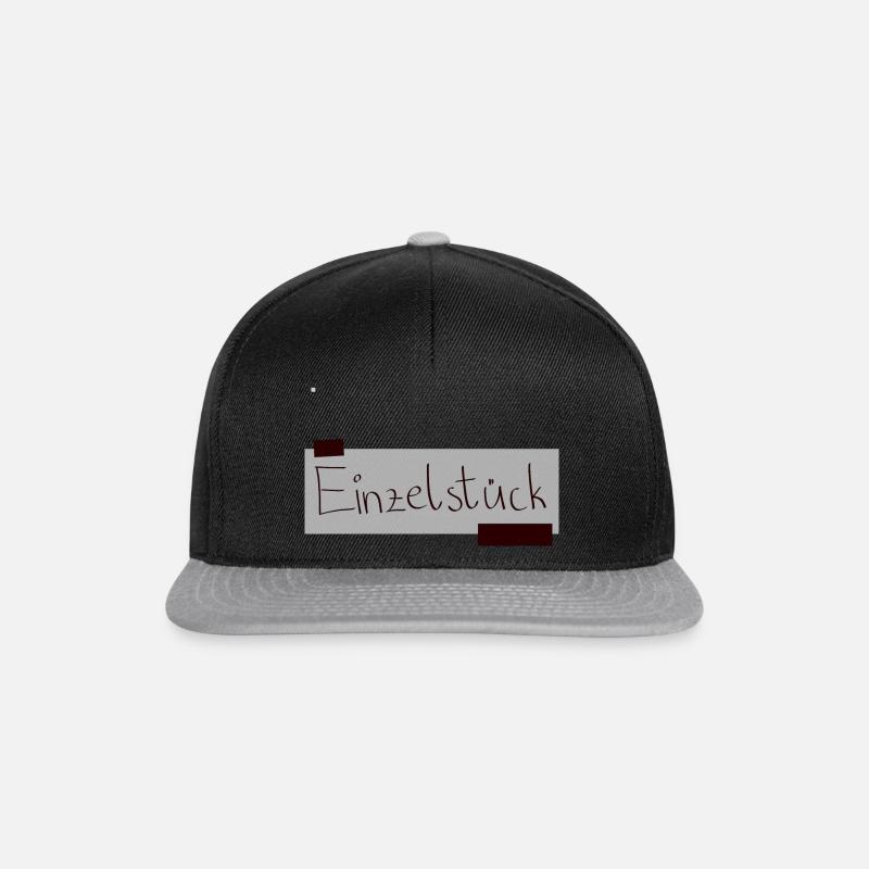 Einzelstück - Snapback Cap - Schwarz/Grau