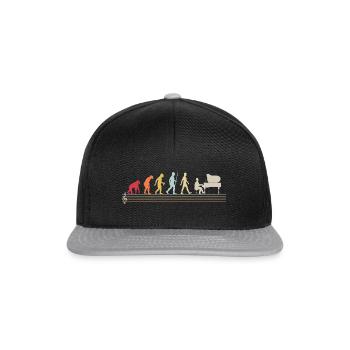 Development of man pianist pianists - Snapback Cap - black/grey - Front