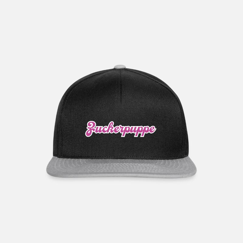 Zuckerpuppe pink - Snapback Cap - Schwarz/Grau