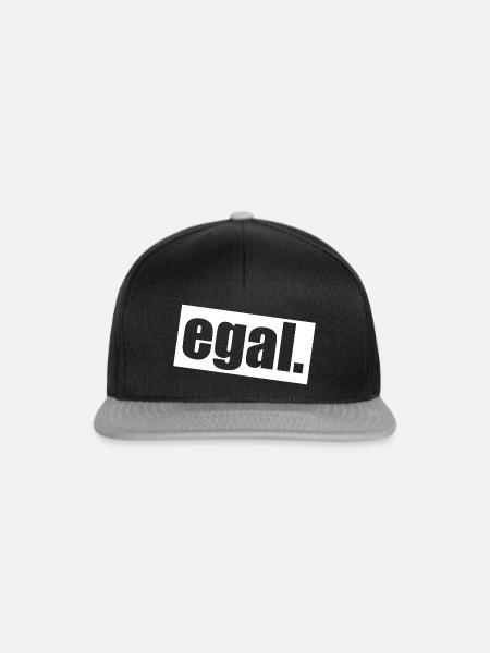 Egal Lustig - Snapback Cap - Schwarz/Grau