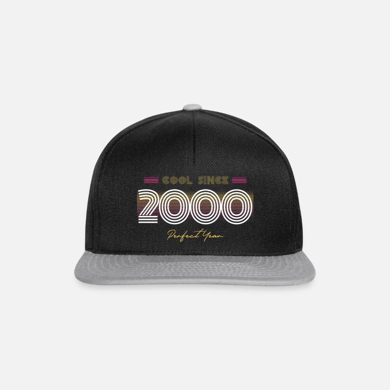 Birthday Cool since 2000 - Snapback Cap - black/grey