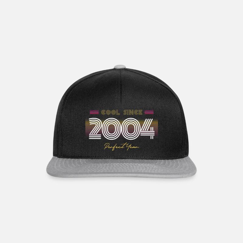 Birthday Cool since 2004 - Snapback Cap - black/grey