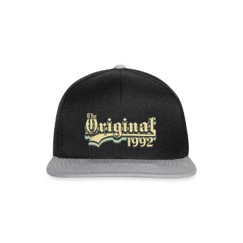 Born in 1992 - Snapback Cap - black/grey - Front