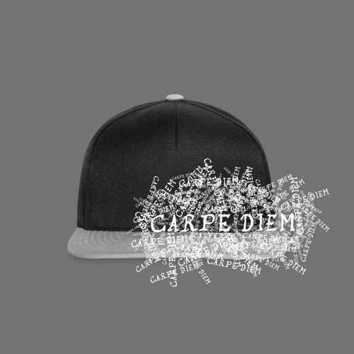 carpe diem (valkoinen) - Snapback Cap