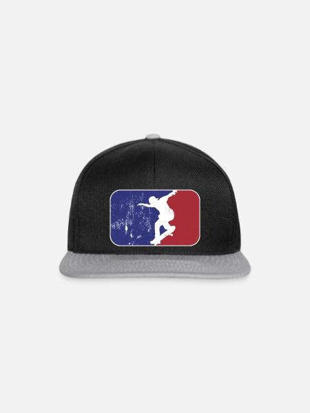 Skater Logo - Snapback Cap - Schwarz/Grau