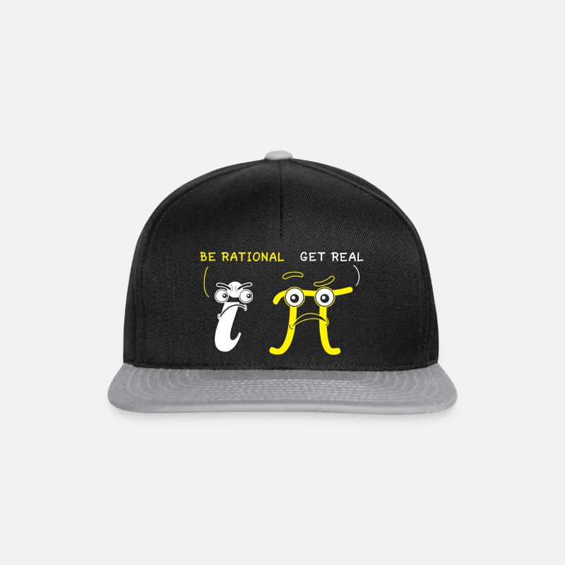 Mathematik Rational Get Real Mathe - Snapback Cap - Schwarz/Grau