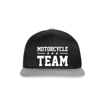 Motorcycle Team - Snapback Cap - black/grey - Front