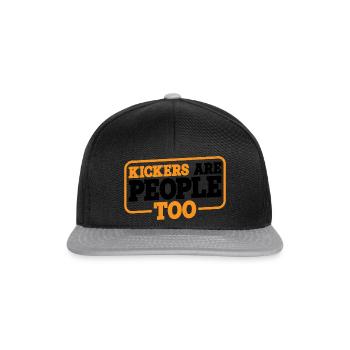 Kickers Are People Too 16 - Snapback Cap - Schwarz/Grau - Vorne