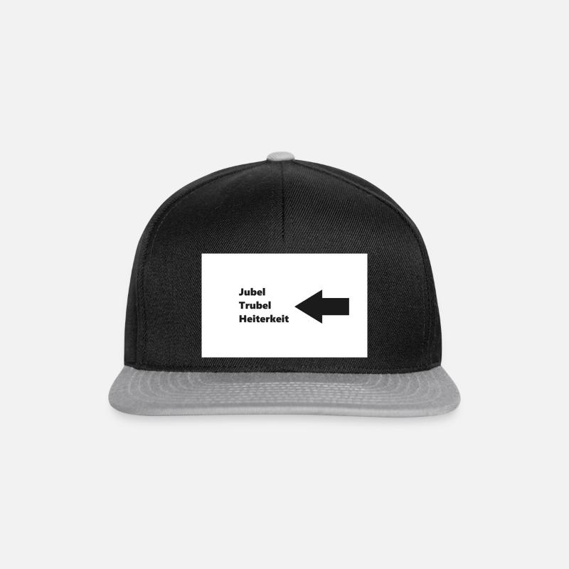 Jubel - Snapback Cap - Schwarz/Grau