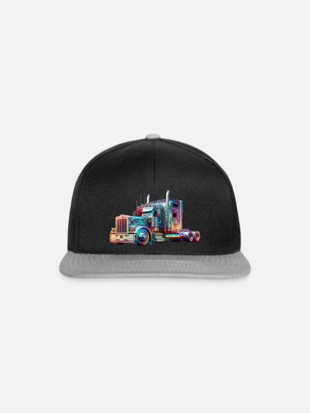 IMG 1366 - Snapback Cap - Schwarz/Grau