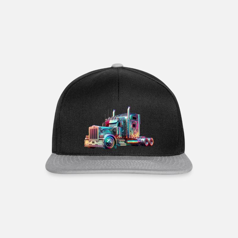 IMG 1366 - Snapback Cap - Schwarz/Grau