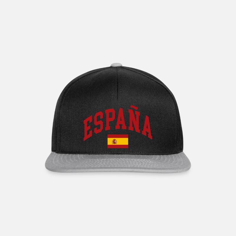 Spanien - Snapback Cap - Schwarz/Grau