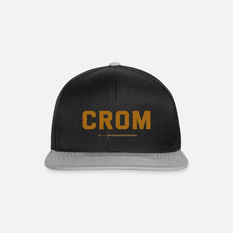 CROM ist mein Gott - Snapback Cap - Schwarz/Grau