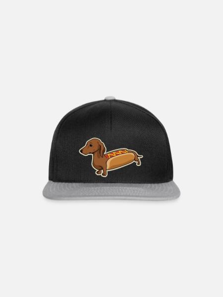 Hot Dog Dog - Snapback Cap - Schwarz/Grau